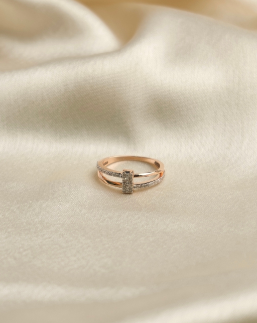 Diamond Gold Ring-RTJ007-1