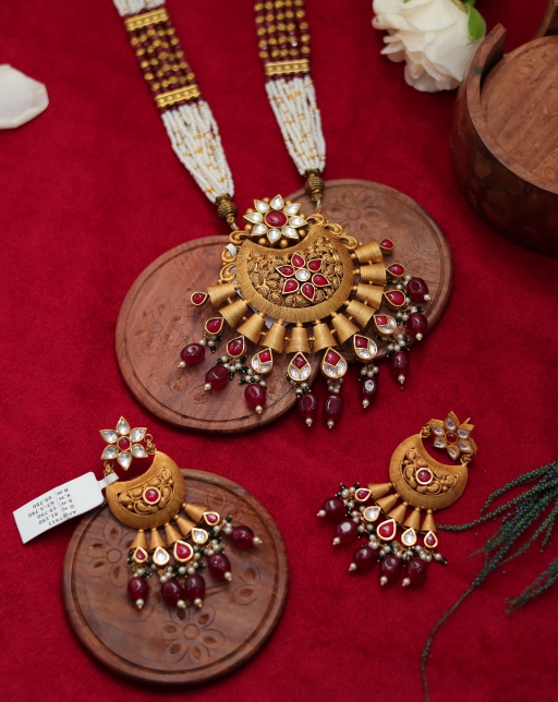 Imperial Grace Necklace Set-RTJ0052-1