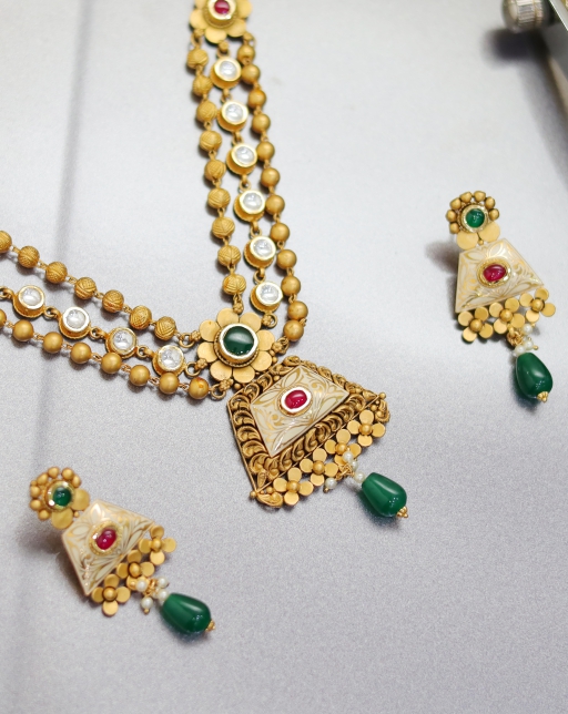 Royal Kundan Necklace Set-RTJ0042-1