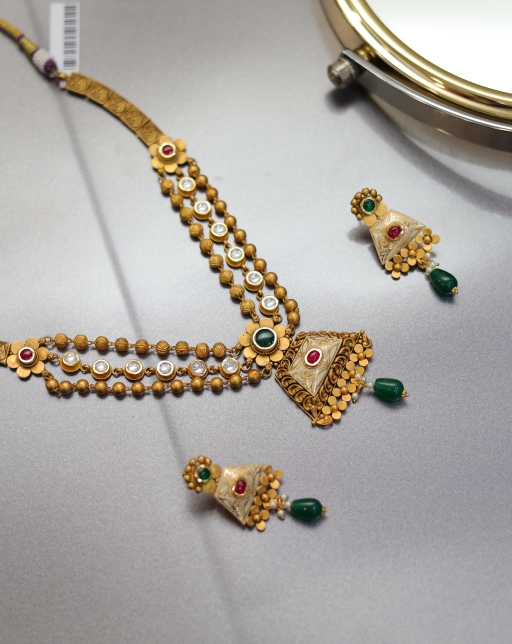 Royal Kundan Necklace Set-RTJ0042-2