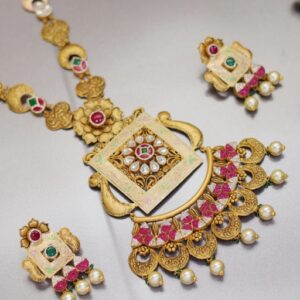 Temple Treasure Necklace Set-RTJ0043-1
