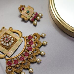 Temple Treasure Necklace Set-RTJ0043-2